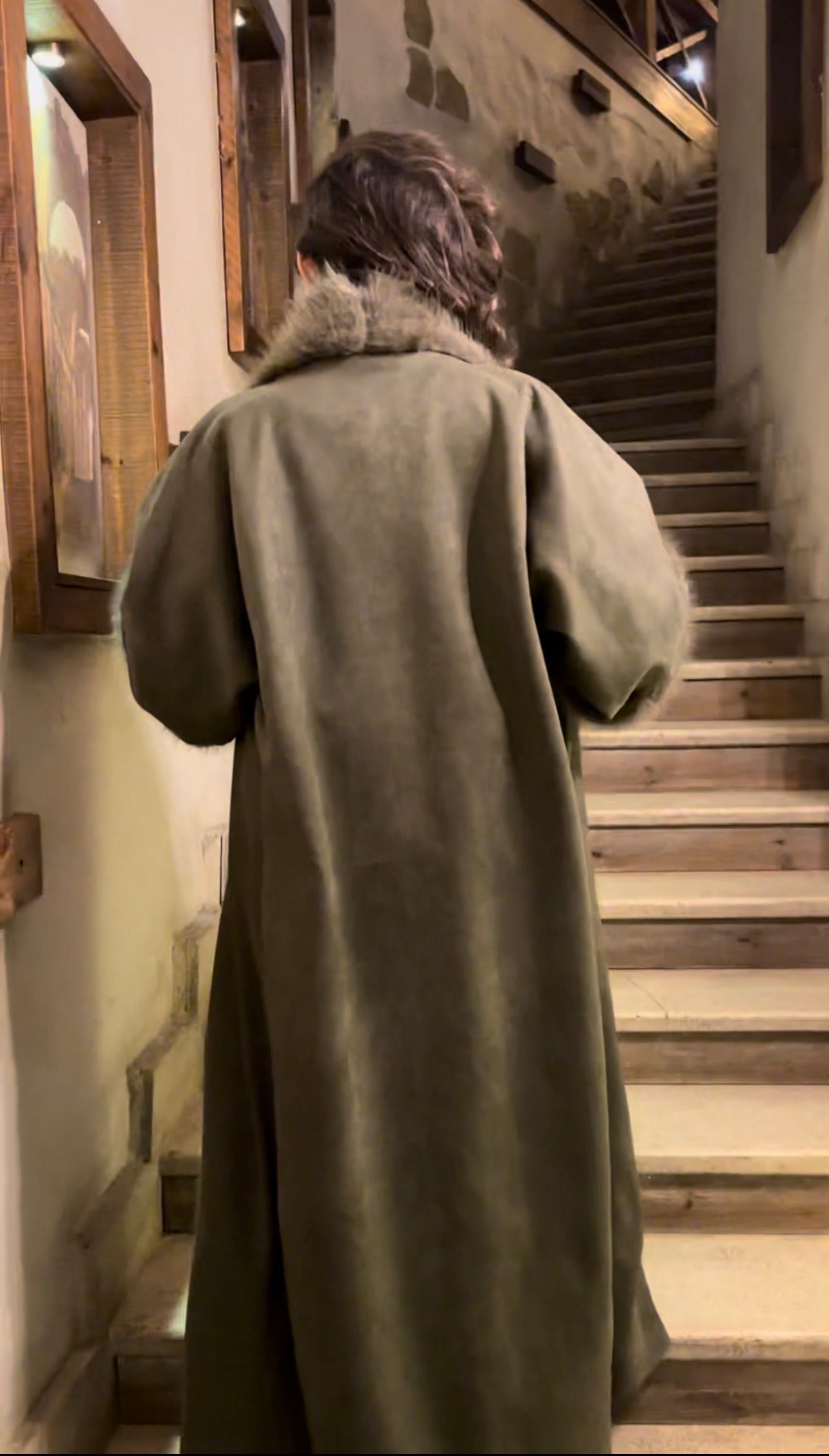 olive Rosa fur coat