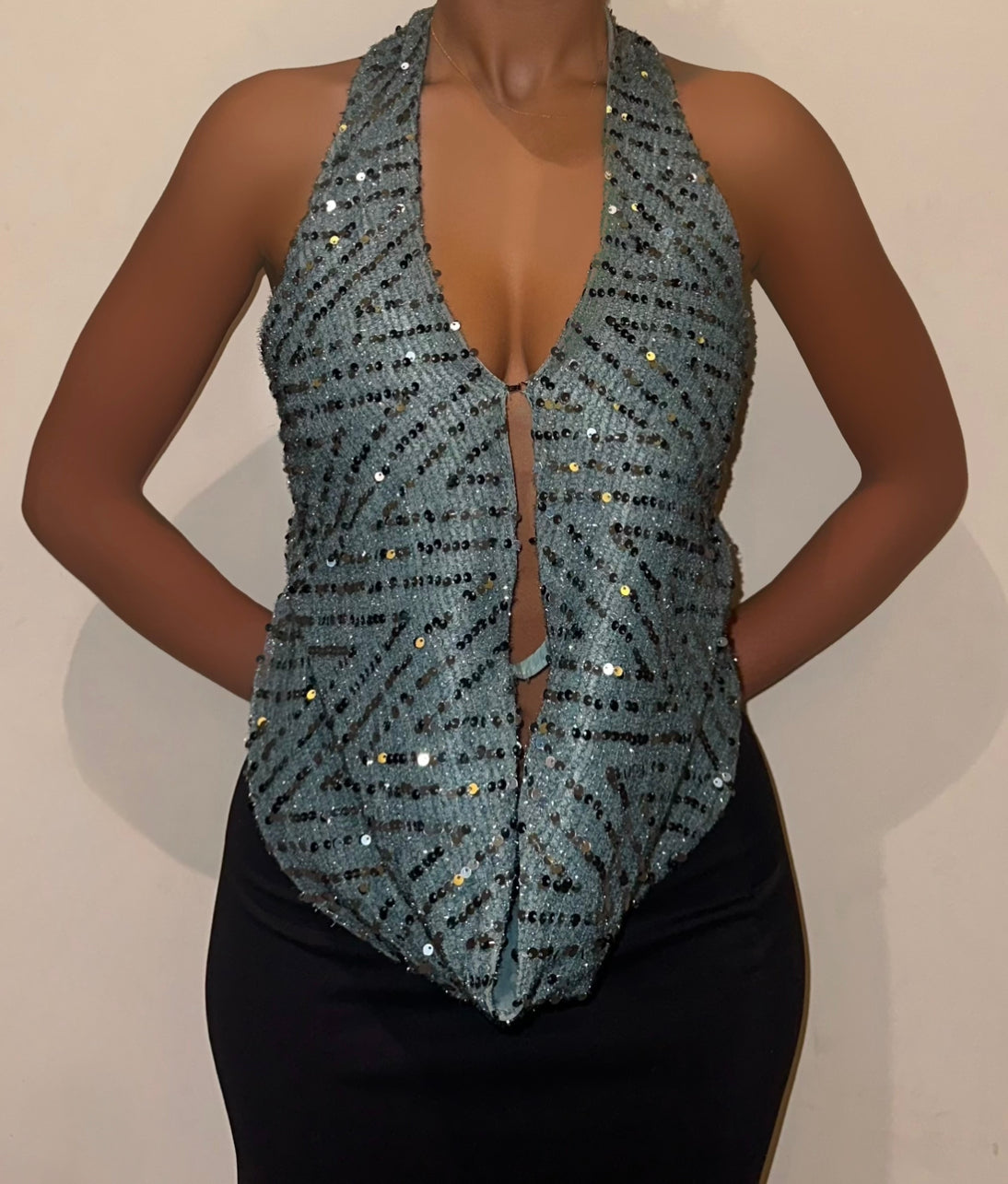 Tahitian  Pearla Halter Top