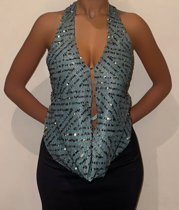 Tahitian  Pearla Halter Top