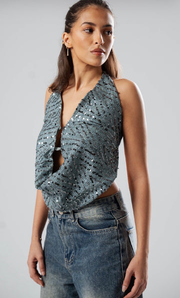 Tahitian  Pearla Halter Top