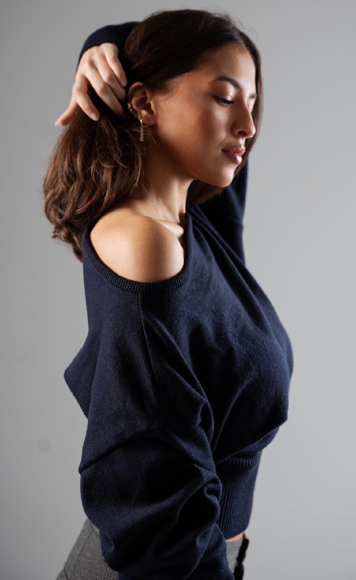 Navy Blue Pearla Top
